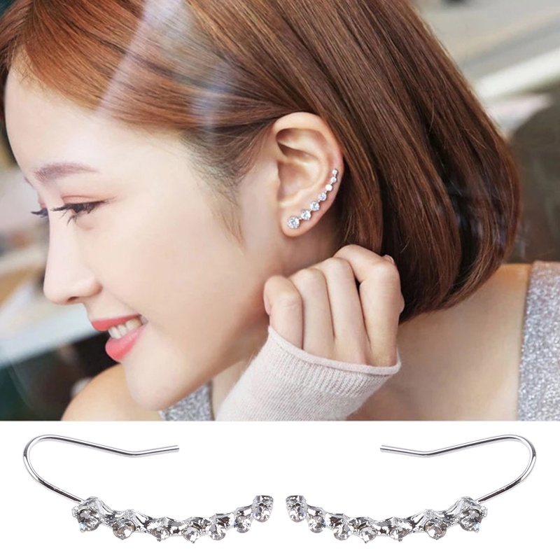 Khuyên Tai Bạc 925 Đính Đá Zircon 7 Kiểu Cổ Điển Cho Nữ
