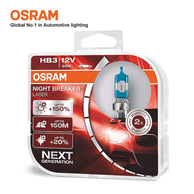 Bóng đèn halogen tăng sáng 150% OSRAM NIGHT HB3 12v 60w