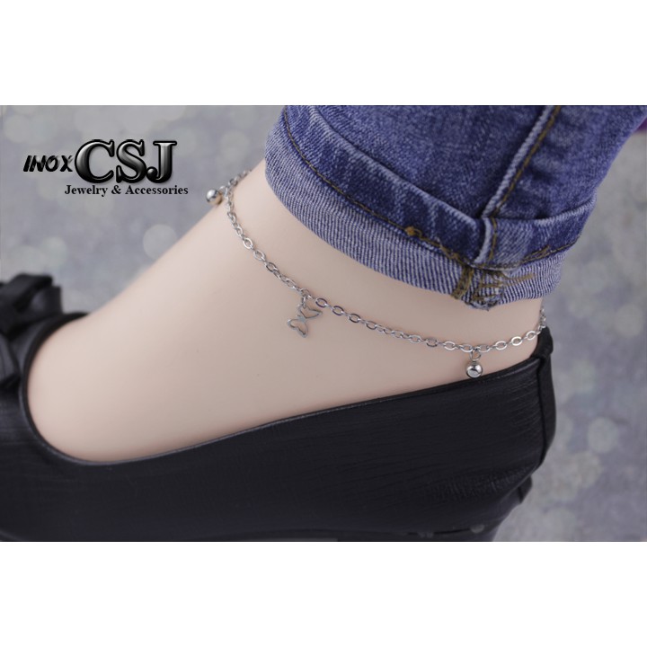 LĂC CHÂN CON BƯỚM INOX CÁCH ĐIỆU KHÔNG ĐEN LC009 siêu cute