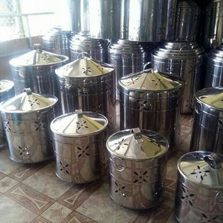 Thùng đốt giấy tiền (hoá vàng) inox