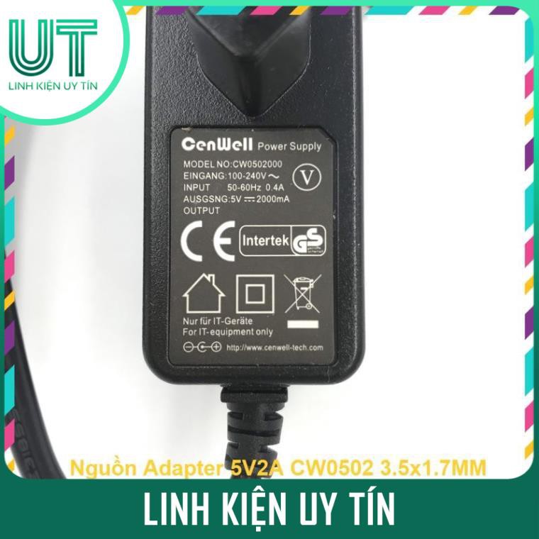 Nguồn Adapter 5V2A CW0502 3.5x1.7MM Hãng CenWell