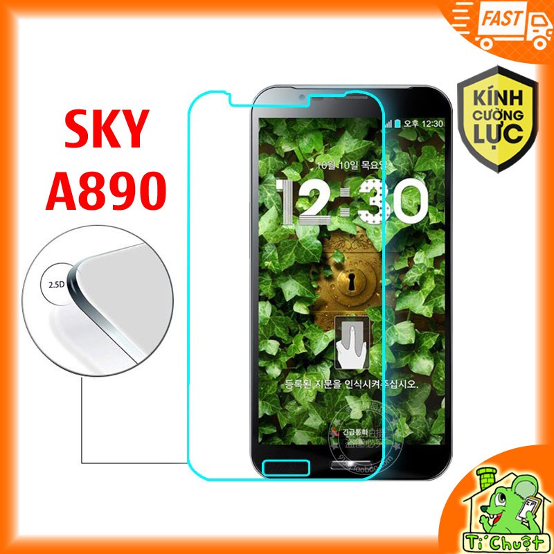 Kính Cường Lực SKY A890 VEGA Secret Note 9H-0.26mm mài cạnh 2.5D