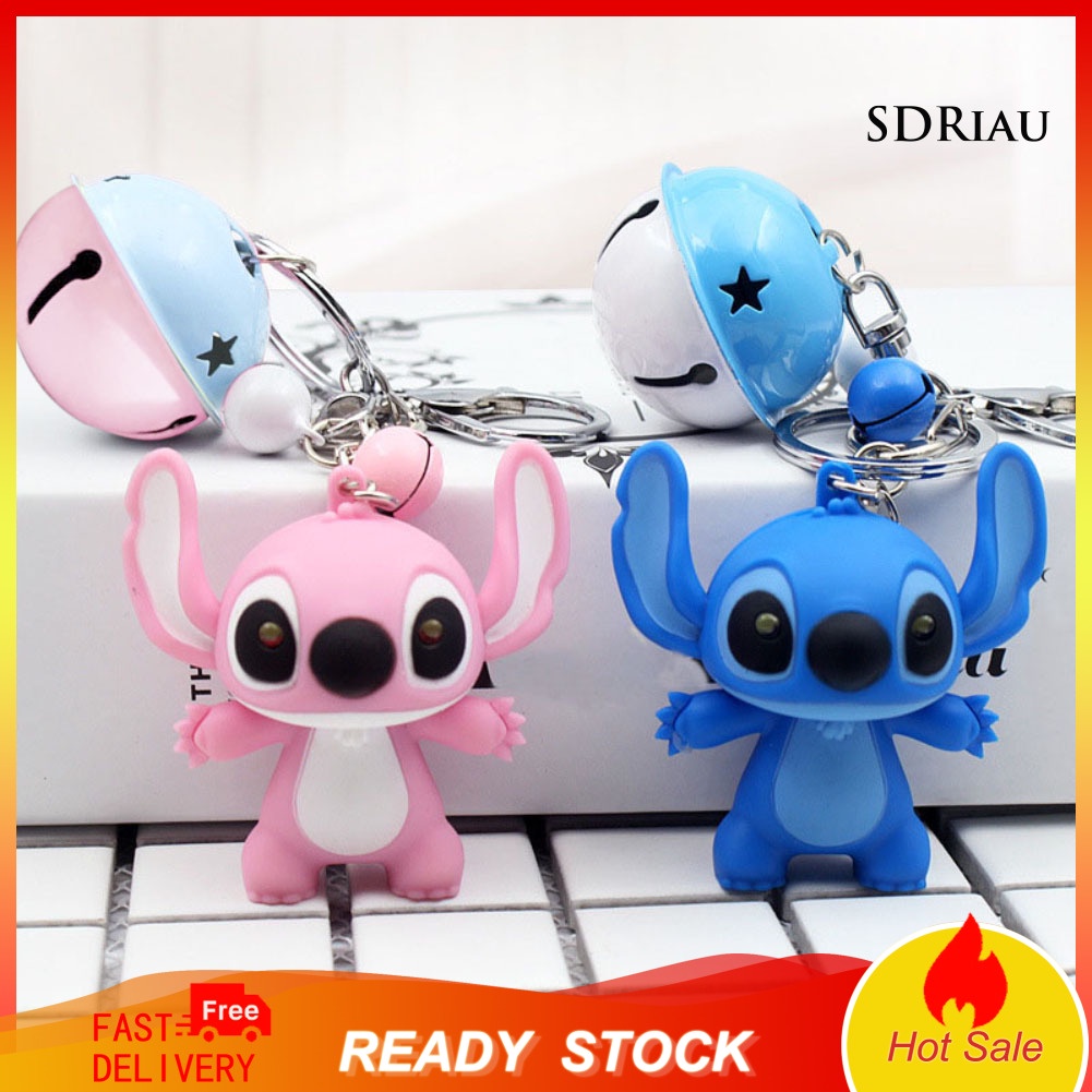 1 Móc Khóa Hình Stitch Có Đèn Led Dễ Thương