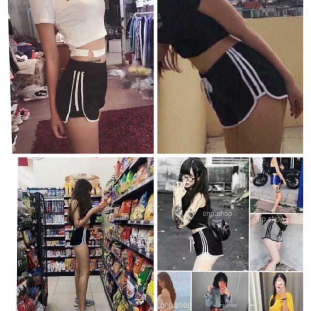 Quần shorts thể thao 3 sọc
