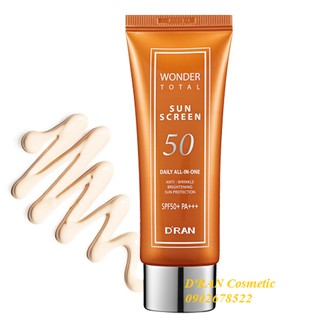 D'RAN - Kem chống nắng làm sáng da Wonder Total Sun Screen SPF50+/PA+++