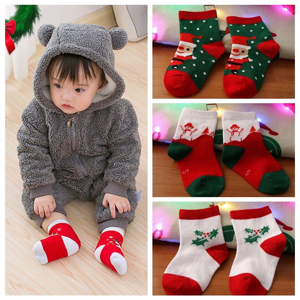 Set 5 Đôi Tất Cotton Chủ Đề Giáng Sinh Thời Trang