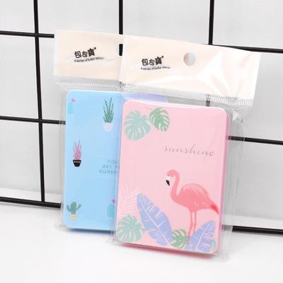 Gương gập size nhỏ chữ nhật 12 con giáp động vật hoa lá G25 gương dễ thương