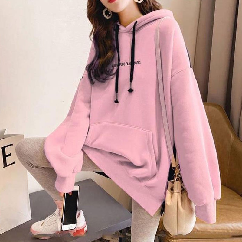 Áo Hoodies Nữ Có Nón Dài Tay Thời Trang Hàn Quốc