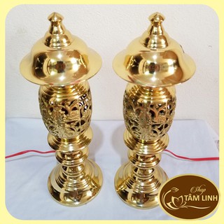 Cap Chân Đèn Điện Bằng Đồng Lộc Thành