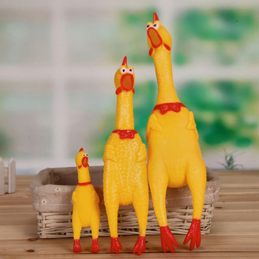 Đồ chơi chú gà phát ra tiếng kêu vui nhộn độc đáo 17/31/39cm