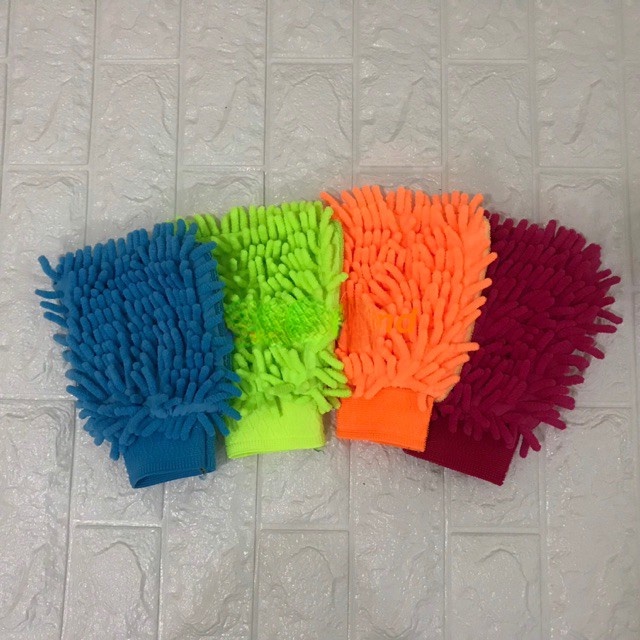 Găng Tay Vải Vi Sợi Đa Năng Hình San Hô Màu Sắc Ngẫu Nhiên