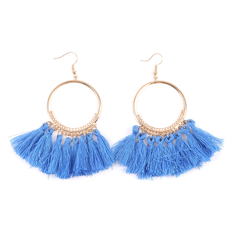 Vòng Tay Bạc Đính Đá Ngọc Lam Phong Cách Bohemian Cổ Điển Dành Cho Nữ