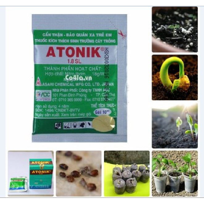 Thuốc kích thích sinh trưởng cây trồng ATONIK 1.8 SL _1 gói - HG1