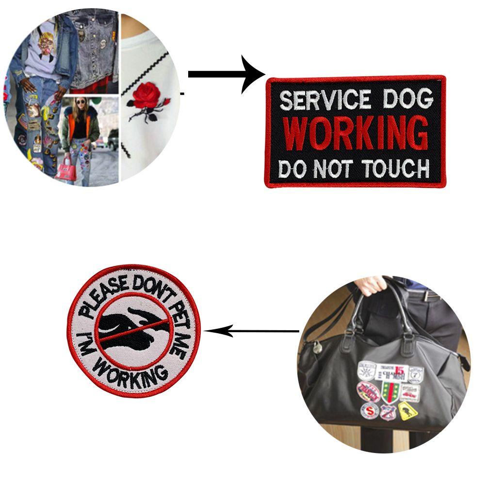 Miếng Dán Trang Trí Quần Áo Hình Chữ Do Not Touch In Training Service