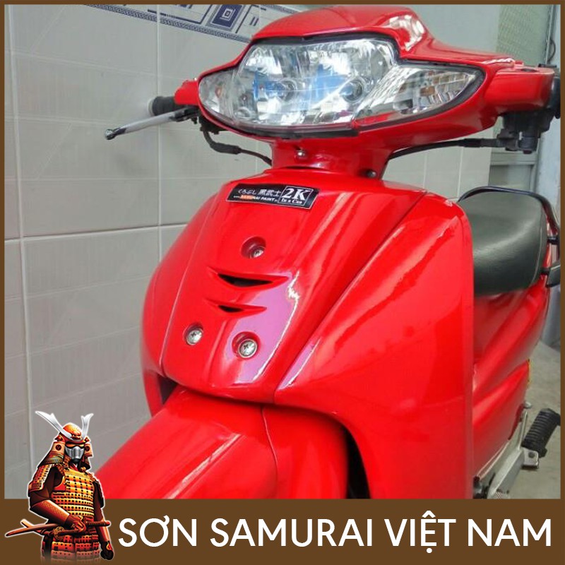 Combo sơn Samurai màu đỏ 6