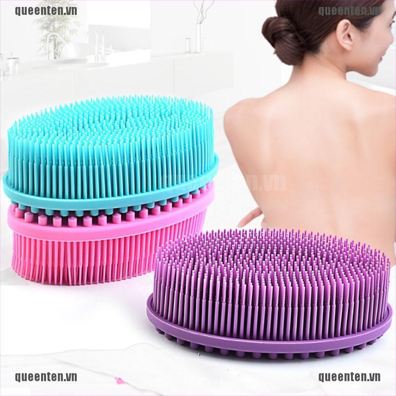 [Hàng mới về] Bàn chải tắm làm sạch da từ silicon mềm mại cho trẻ em tùy chọn màu sắc