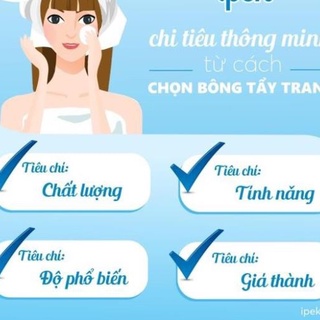Bông Tẩy Trang Ipek 120+30 miếng