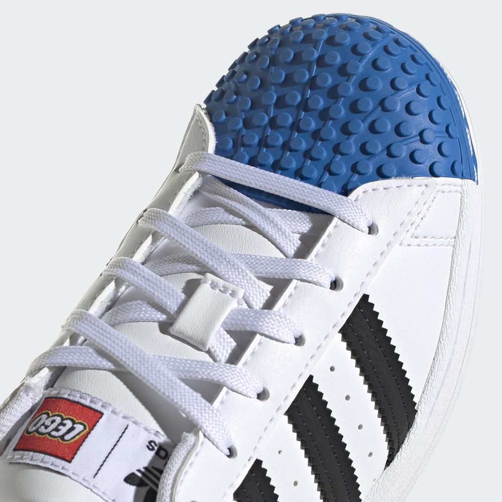 Giày adidas ORIGINALS Unisex trẻ em Giày adidas Superstar x LEGO® Màu trắng H03954