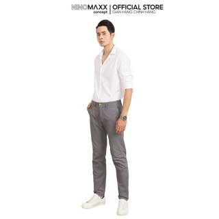 N&m club áo sơ mi nam tay dài chất liệu cotton mềm mịn thoáng mát 2106006