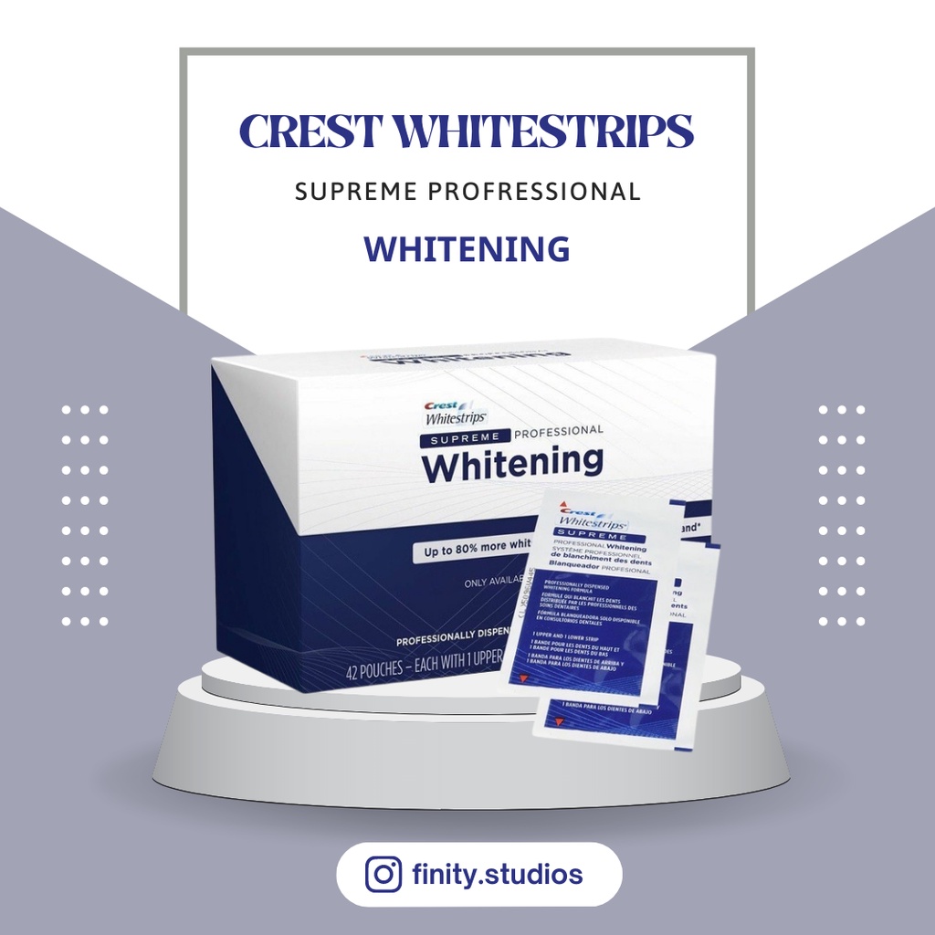 Miếng Dán Trắng Răng Crest Whitestrips Supreme Professional Whitening B