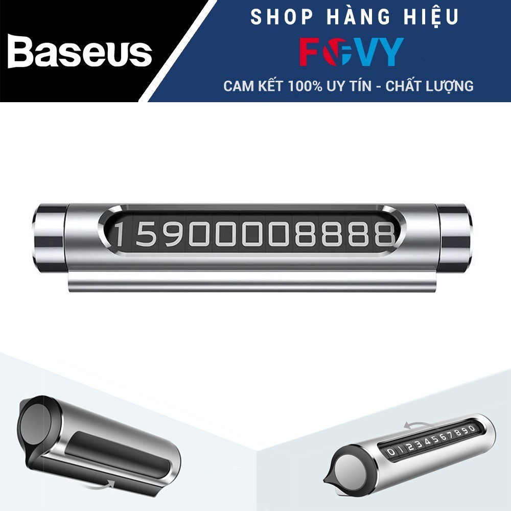 Bảng số điện thoại dùng trên xe hơi  Baseus Sliding cover cao cấp, số huỳnh quang rõ nét - Chính hãng phân phối | BigBuy360 - bigbuy360.vn
