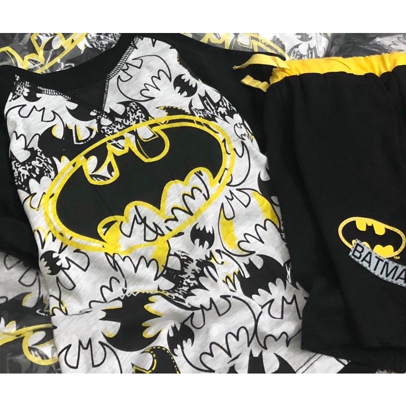 Bộ thun ngắn tay 100% cotton hình Batman người dơi cho bé trai