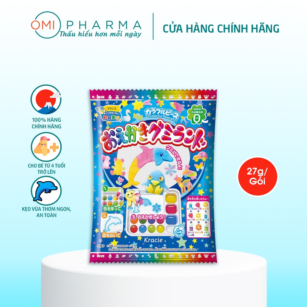 Kẹo Sáng Tạo Thế Giới Sắc Màu Colorful Peace Popin Cookin Yuwa Nhật Bản (27g/Gói)