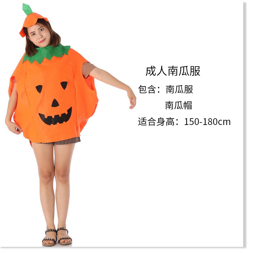 Halloween trang phục bí ngô trang phục trẻ em người lớn