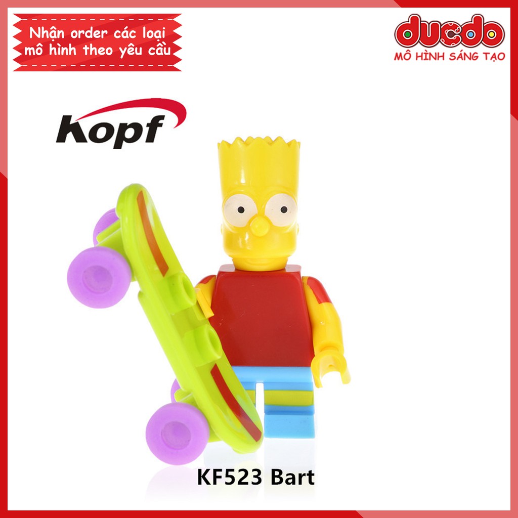 Minifigures các nhân vật Gia đình Simpson mới nhất - Đồ chơi Lắp ghép Mini The Simpson KF6039 Mô hình