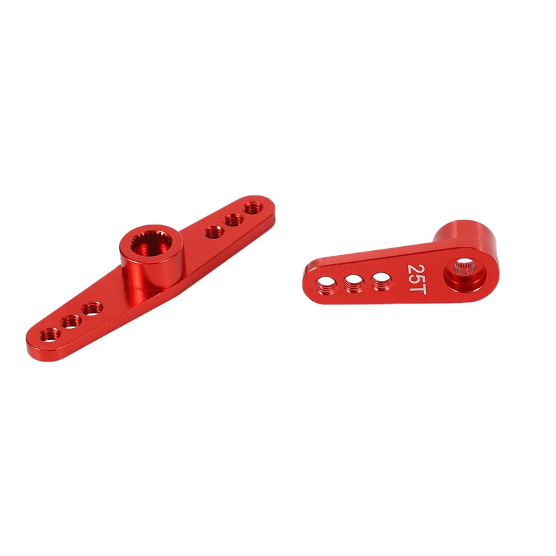 Cánh tay servo bằng nhôm 25T màu đỏ cho xe điều khiển từ xa Futaba Savox Xcore HL HSP HD