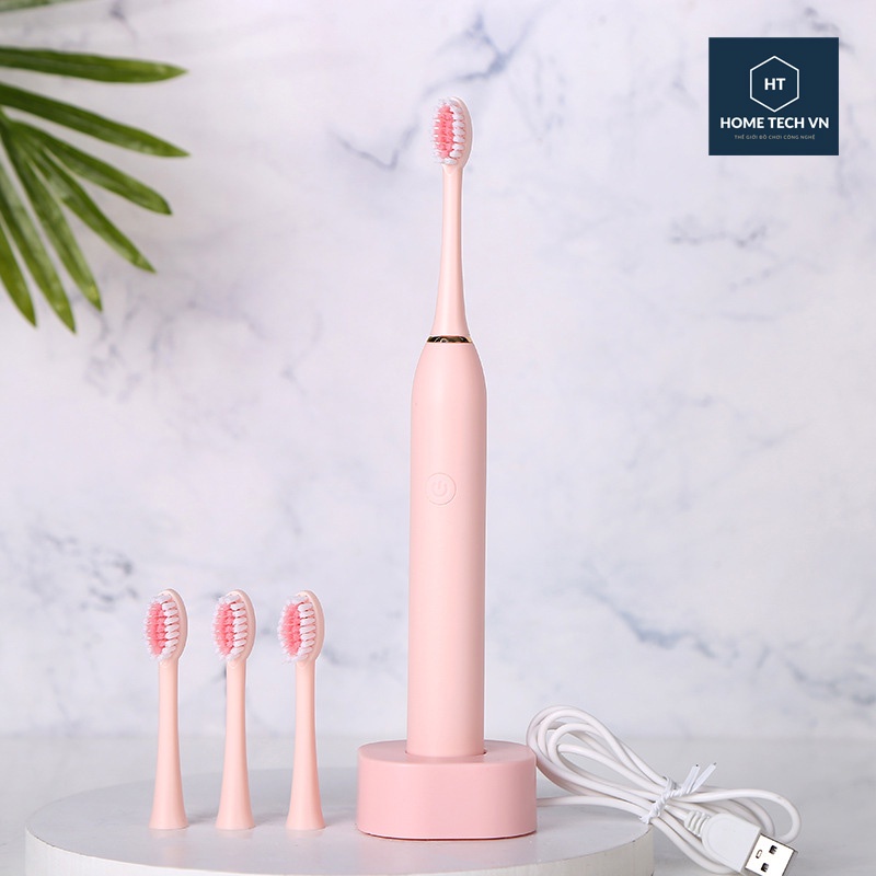 Bàn chải đánh răng điện tự động 5 chế độ bản cao cấp chải chăm sóc răng miệng sạch sẽ công nghệ châu âu