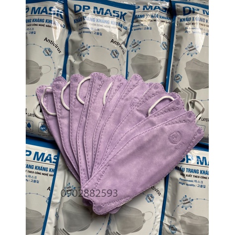 Khẩu trang tím môn 4D KF94 ĐẠI PHÁT CHÍNH HÃNG