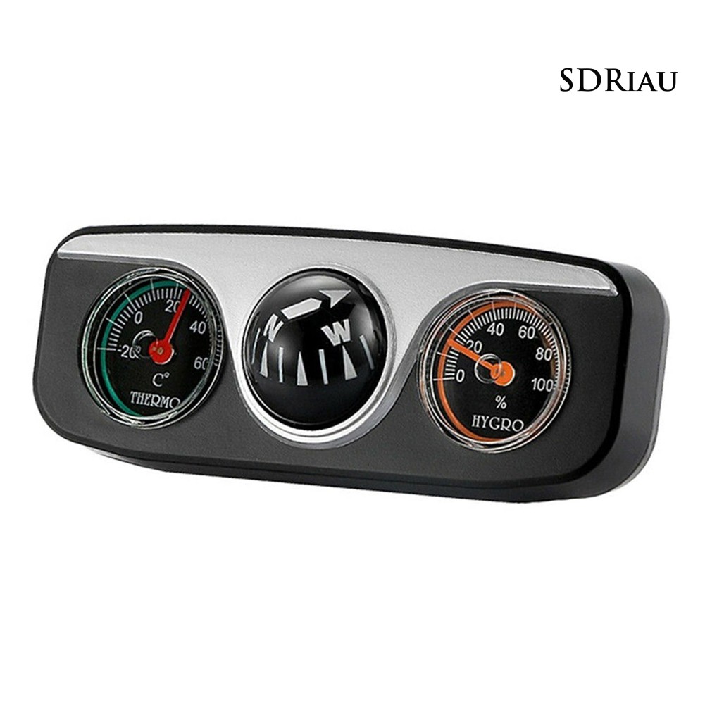 Đồng Hồ Nhiệt Kế Kiêm La Bàn 3 Trong 1 Cho Xe Hơi