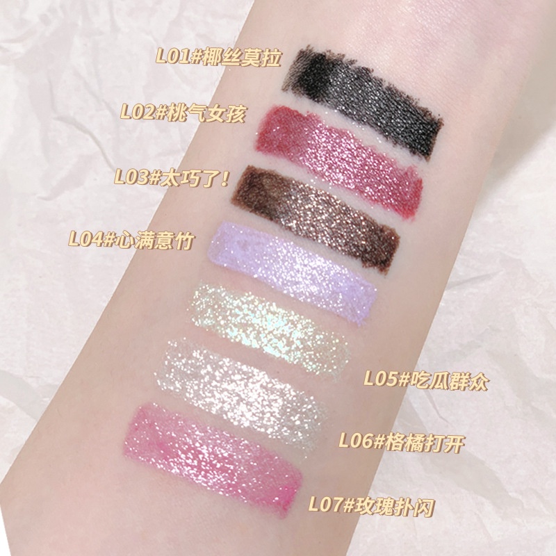 Xixi Bút Kẻ Mắt Nước Lâu Trôi Không Lem Nhòe Thiết Kế Vỏ Đính Kim Cương Giả