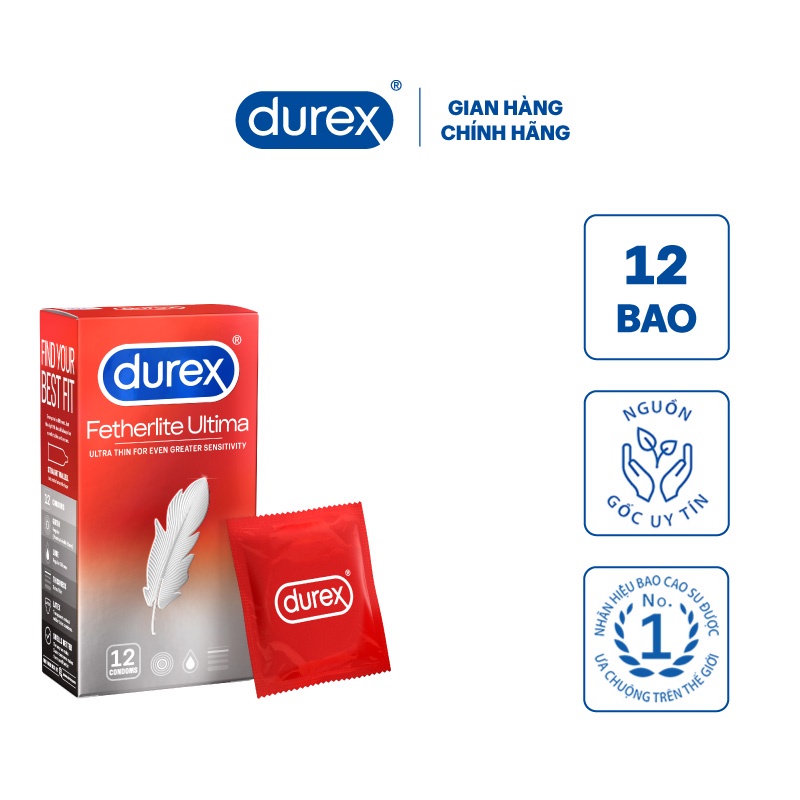 Bao cao su Durex Fetherlite Ultima 12 bao