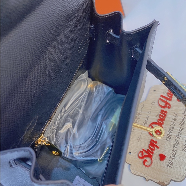 Túi cầm tay đeo chéo sai 25 da đẹp tặng kèm khăn(có hộp)