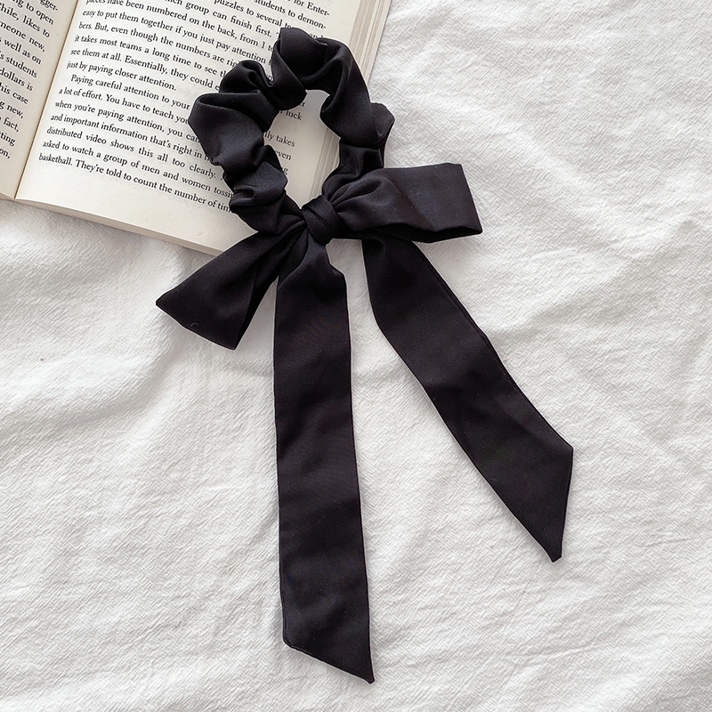 Dây Buộc Tóc Phối Nơ Xinh Xắn Phong Cách Hàn Quốc Dành Cho Nữ