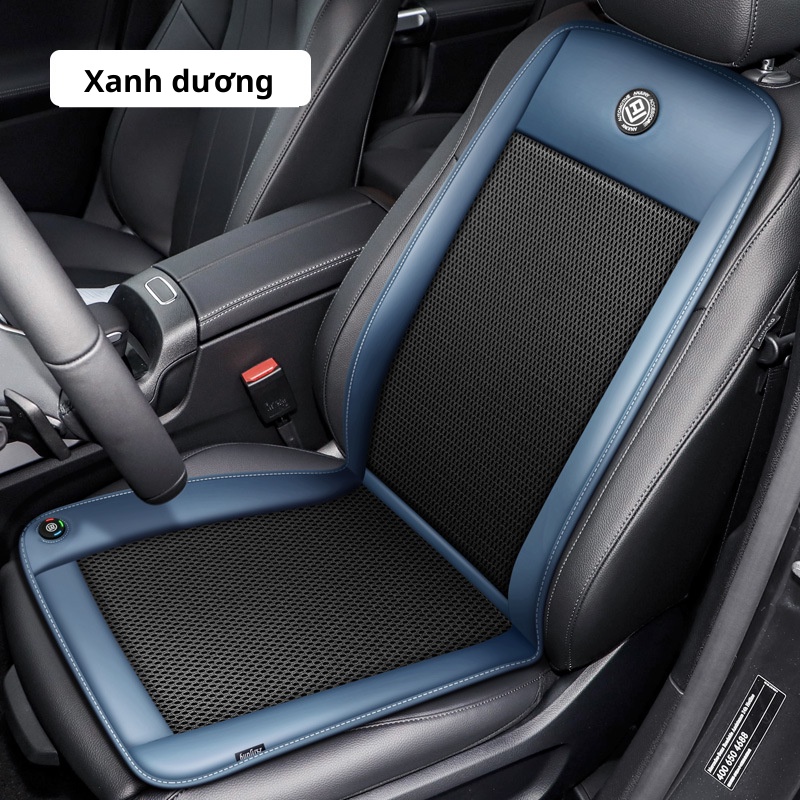 Lót Ghế Xe Hơi Điều Hòa , Áo Ghế Làm Mát Ô Tô Cao Cấp Bằng Hệ Thống 10 Quạt Gió, Quạt Êm Mát Mẻ