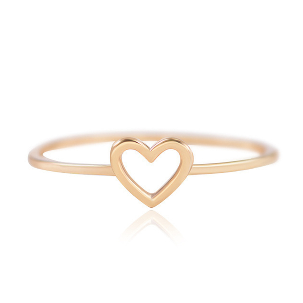 Nhẫn Hình Trái Tim Rỗng Thời Trang Cho Phụ Nữ