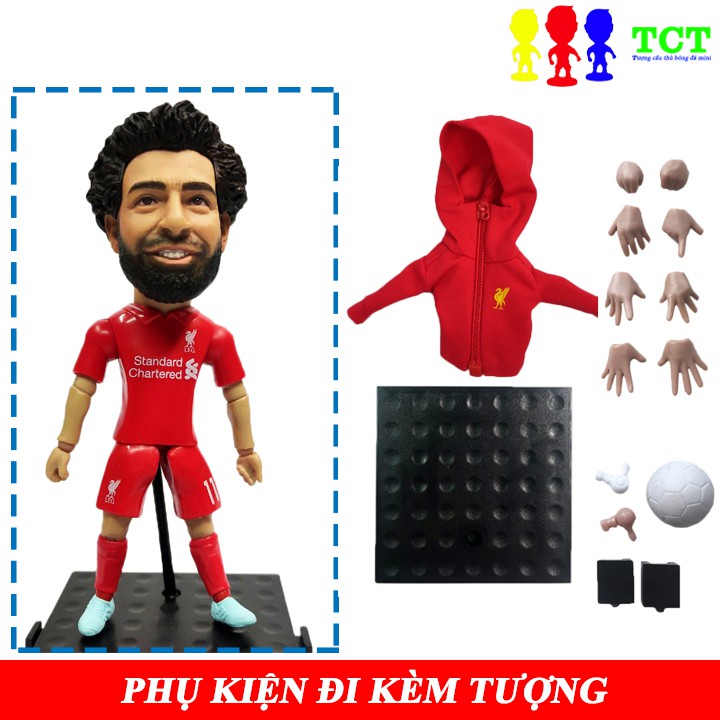 Tượng cầu thủ bóng đá SoccerXstar 13cm Salah - Thỏa thức tạo dáng