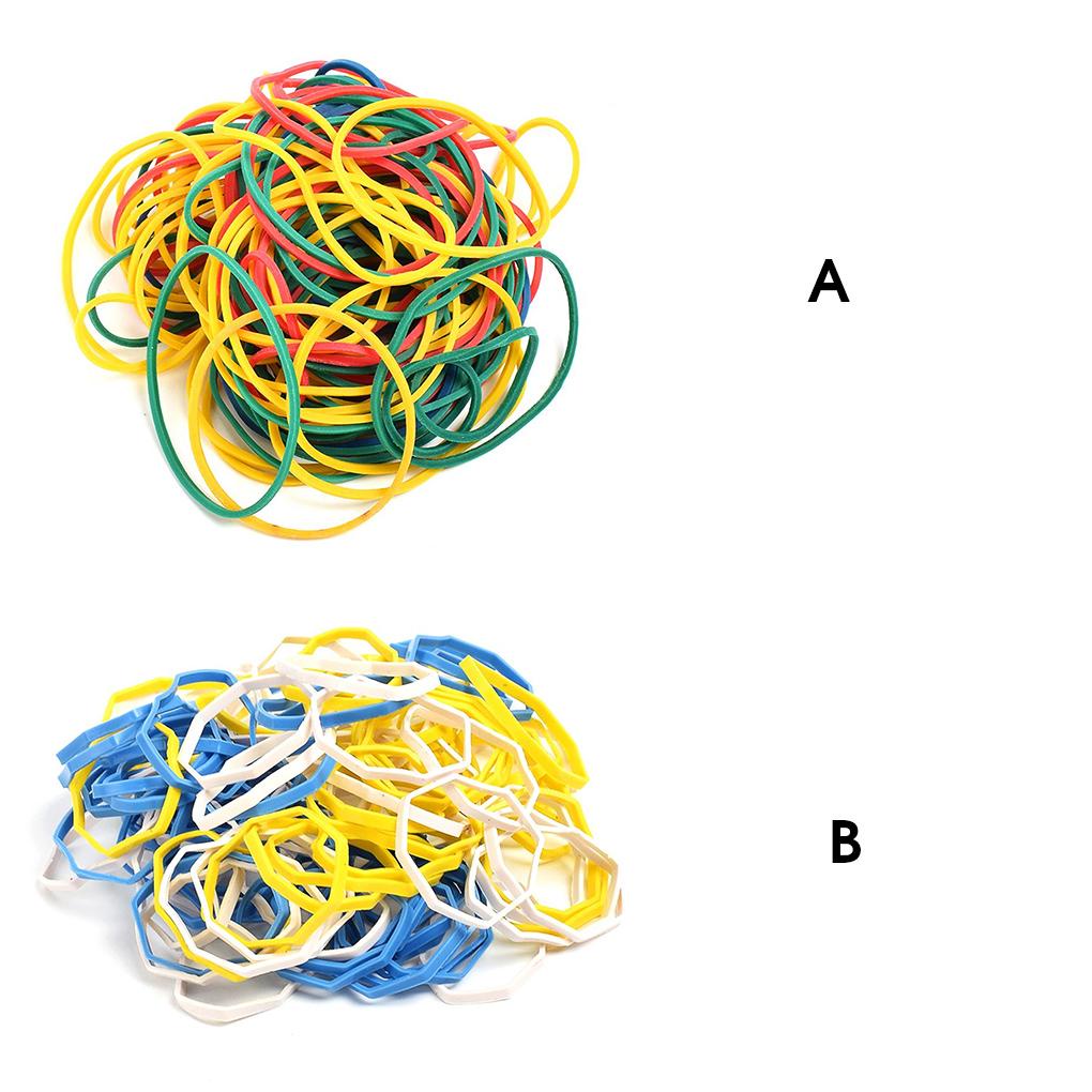Set 100 Dây Cao Su Linh Hoạt Màu Sắc Ngẫu Nhiên Chuyên Dụng Cho Họa Sĩ
