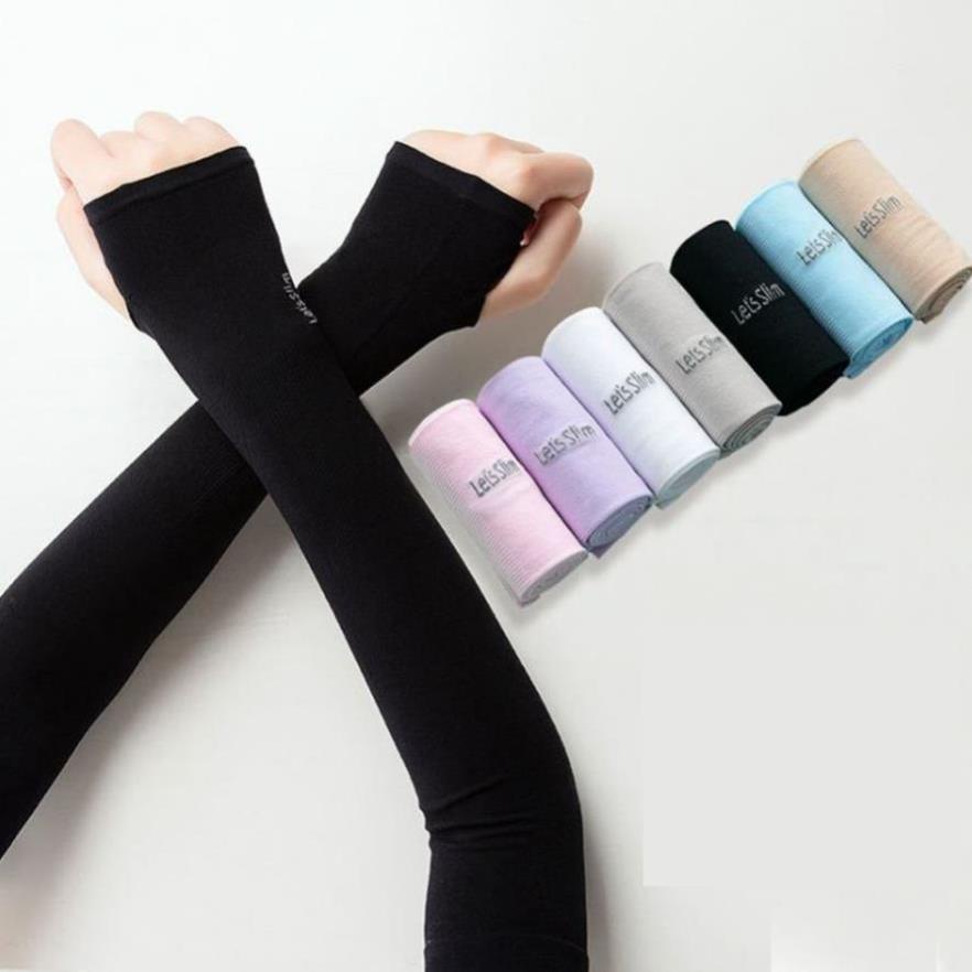 Găng tay chống nắng QT609  xỏ ngón PK Tkutrang thoáng mátBao tay chống nắng Hàn Quốc Let Slim co giãn 4 chiều mềm mại