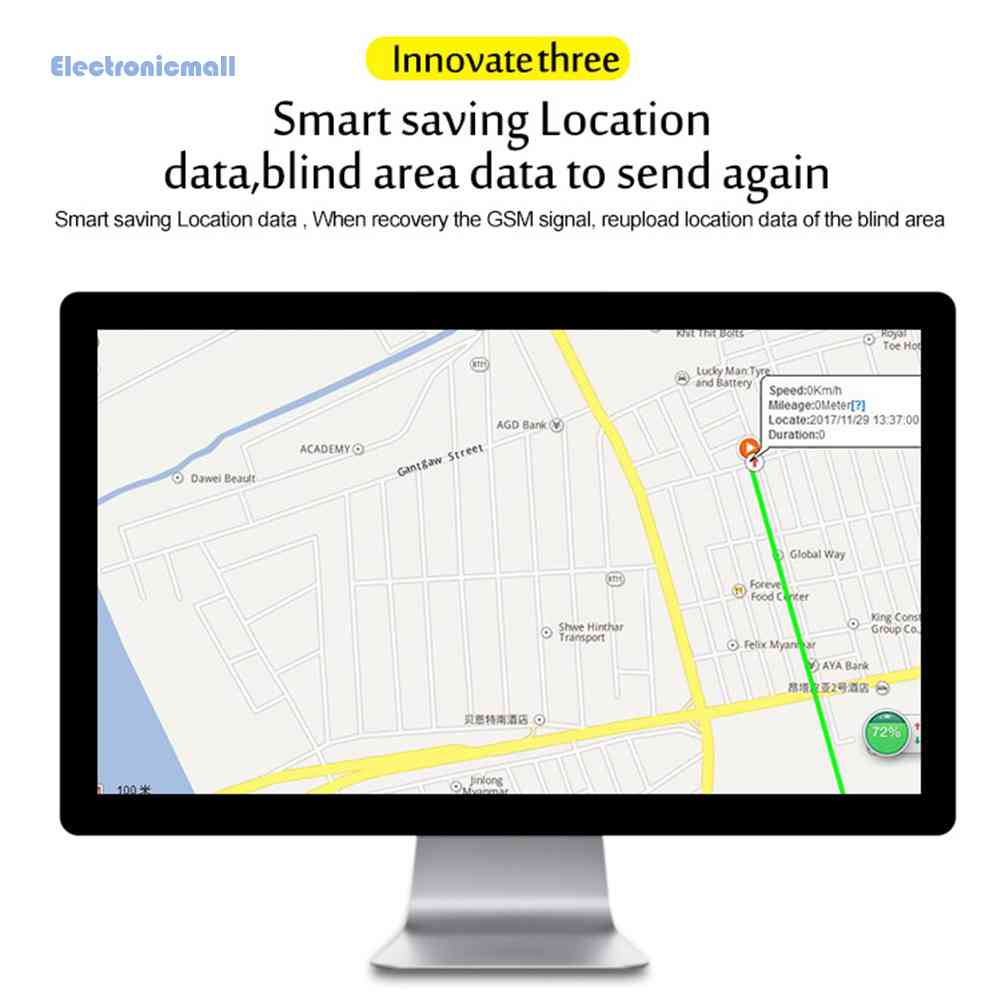 Thiết Bị Định Vị GPS TK205 Mini GSM Điện Tử Mall01.vn Cho Xe Hơi Xe Máy