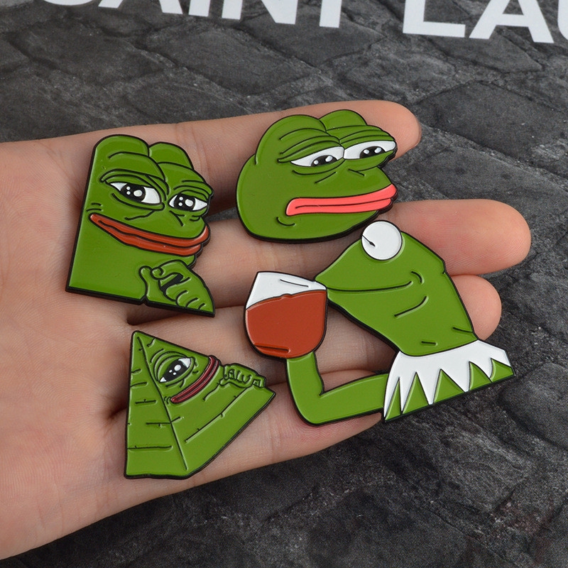 Ghim cài áo phối hình chú ếch ngộ nghĩnh