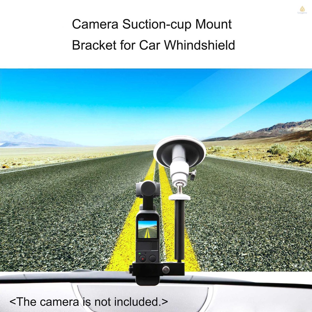 Giá Đỡ Máy Ảnh DJI Osmo Pocket / Pocket 2 Bằng Hợp Kim Nhôm Có Giác Hút Gắn Kính Chắn Gió Xe Hơi