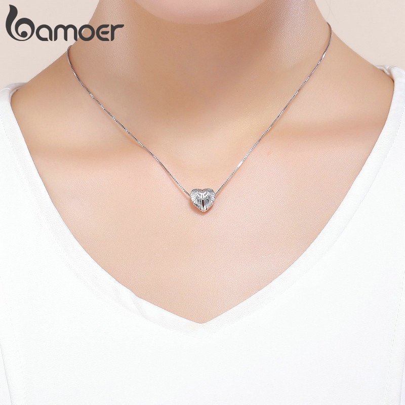 Charm đôi cánh thiên thần Bamoer AIC037 phụ kiện làm vòng tay trang sức