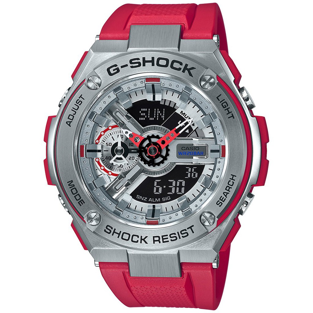 FULBOX HÃNG - ĐỒNG HỒ NAM CASIO G - SHOCK - GST - 410 - 4A MÀU ĐỎ