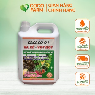 Phân bón lá ra rễ vọt đọt trái nhanh lớn chín đồng loạt phục hồi cây sau khi thu hoạch & cải tạo đất bạc màu 5 lít
