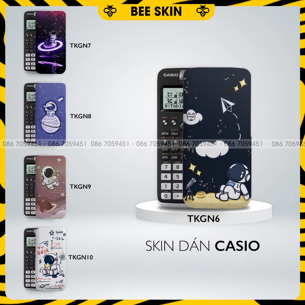 Skin dán máy tính CASIO In Hình Người Không GianBộ 2 (Casio 570 / Casio 570-2nd/ Casio 580 /Vinacal..) tkgnb2