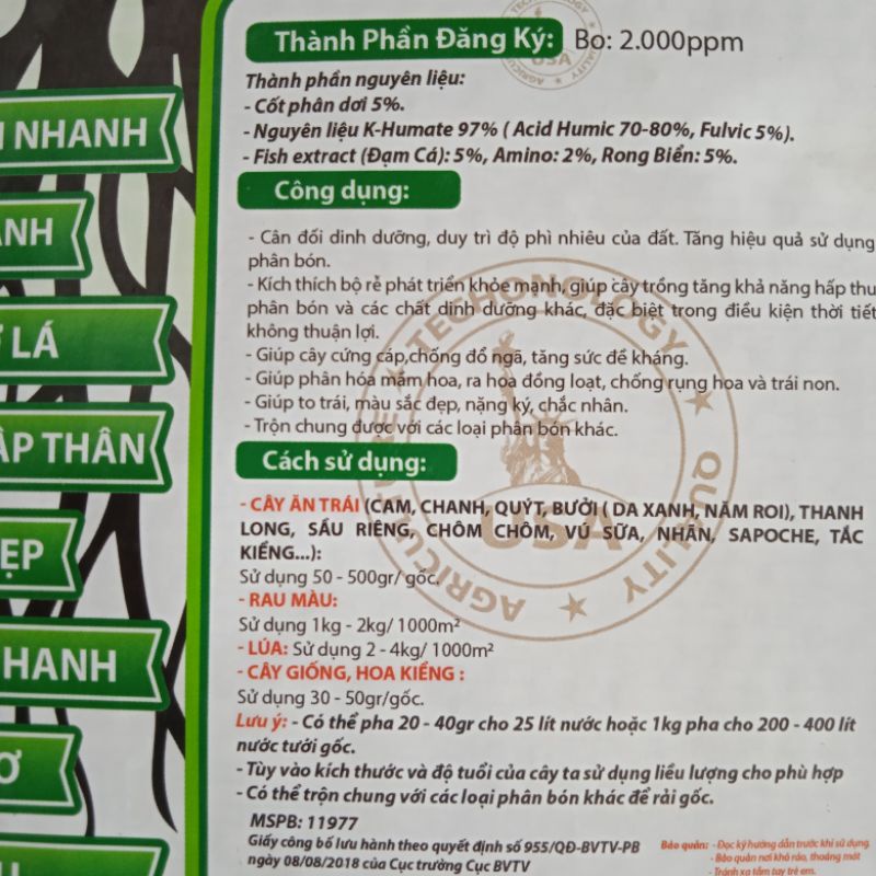 1kg phân bón Super Roots USA giúp cây kích rễ cực mạnh, cải tạo đất, hạ phèn giải độc hữu cơ, đâm chồi vọt đọt xanh lá